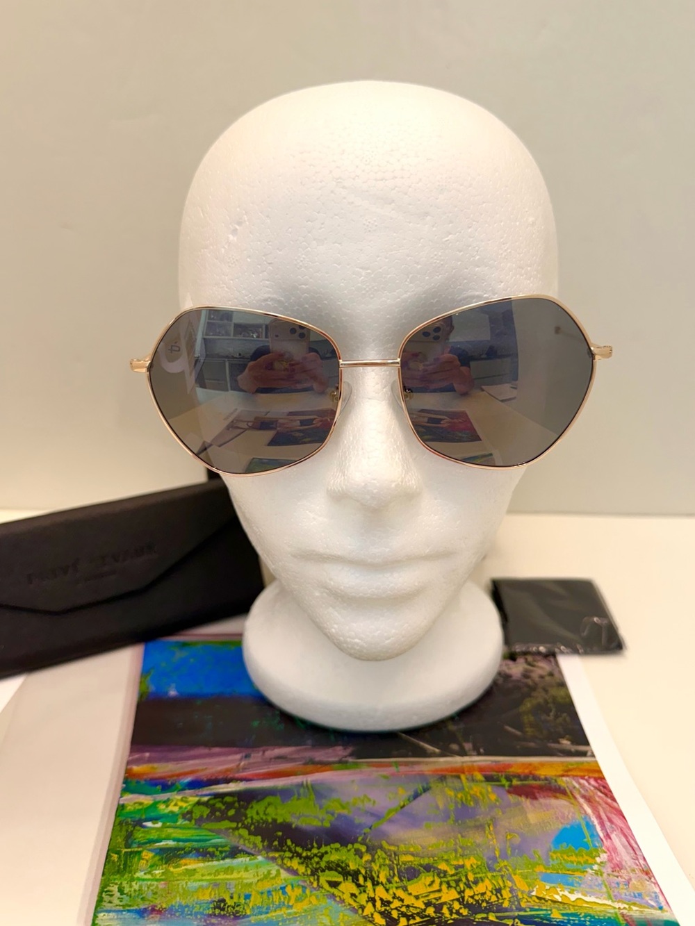 Prive Revaux Women’s Gold Frame Sunglasses with Gray Lenses The Afterparty